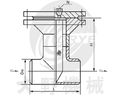T型对焊连接直通式过滤器（DGTI-W型）